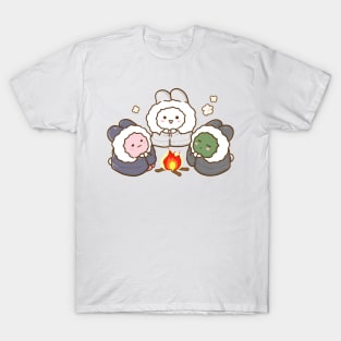 Bunnies Sitting on a Bonfire T-Shirt